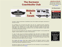 Tablet Screenshot of karmann-coachbuilts.com